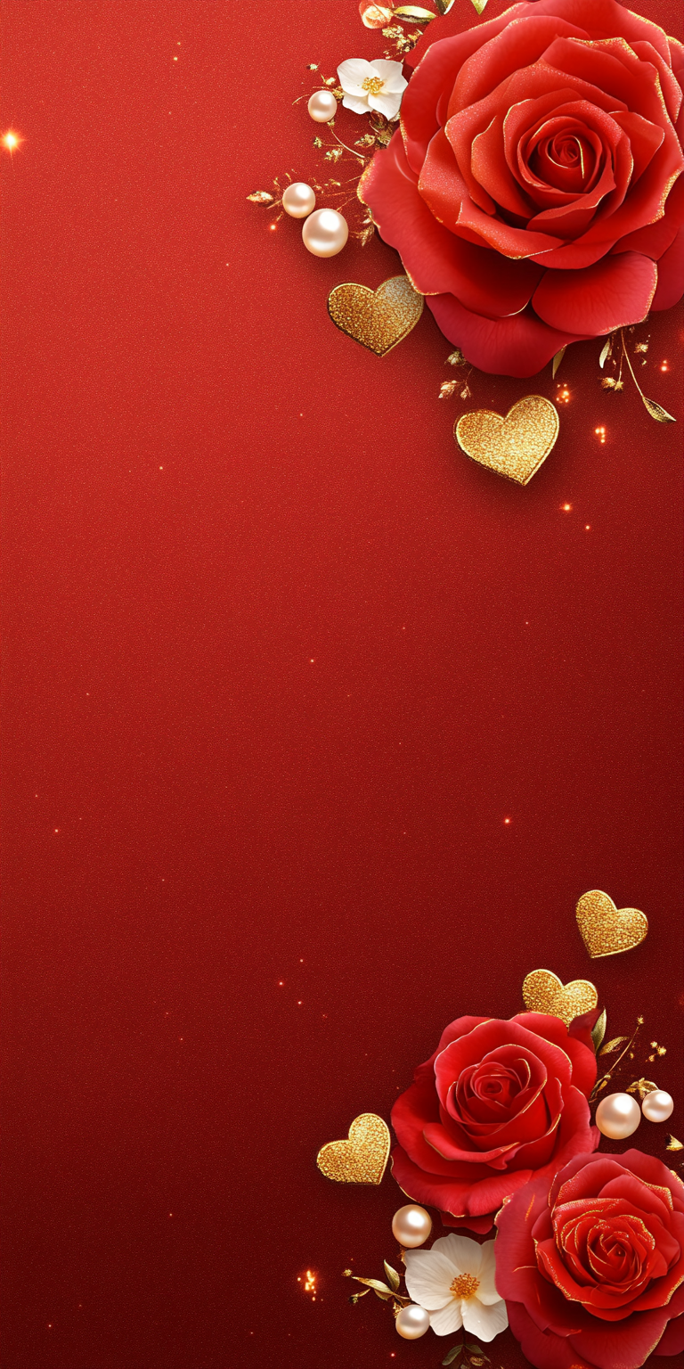 iphone red flower wallpaper